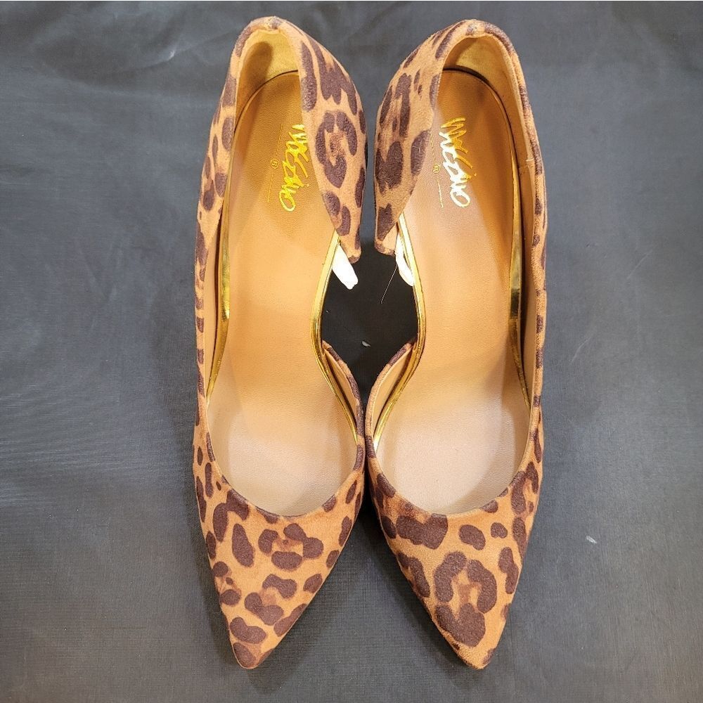 BRAND NEW MOSSIMO ANIMAL PRINT D'ORSAY POINTED TOE SLIP-ON HIGH HEEL PUMP